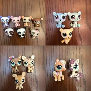 LPS lot bears, deer & horses